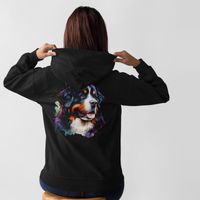 Unisex Bernese Mountain Dog Watercolour Hoodie